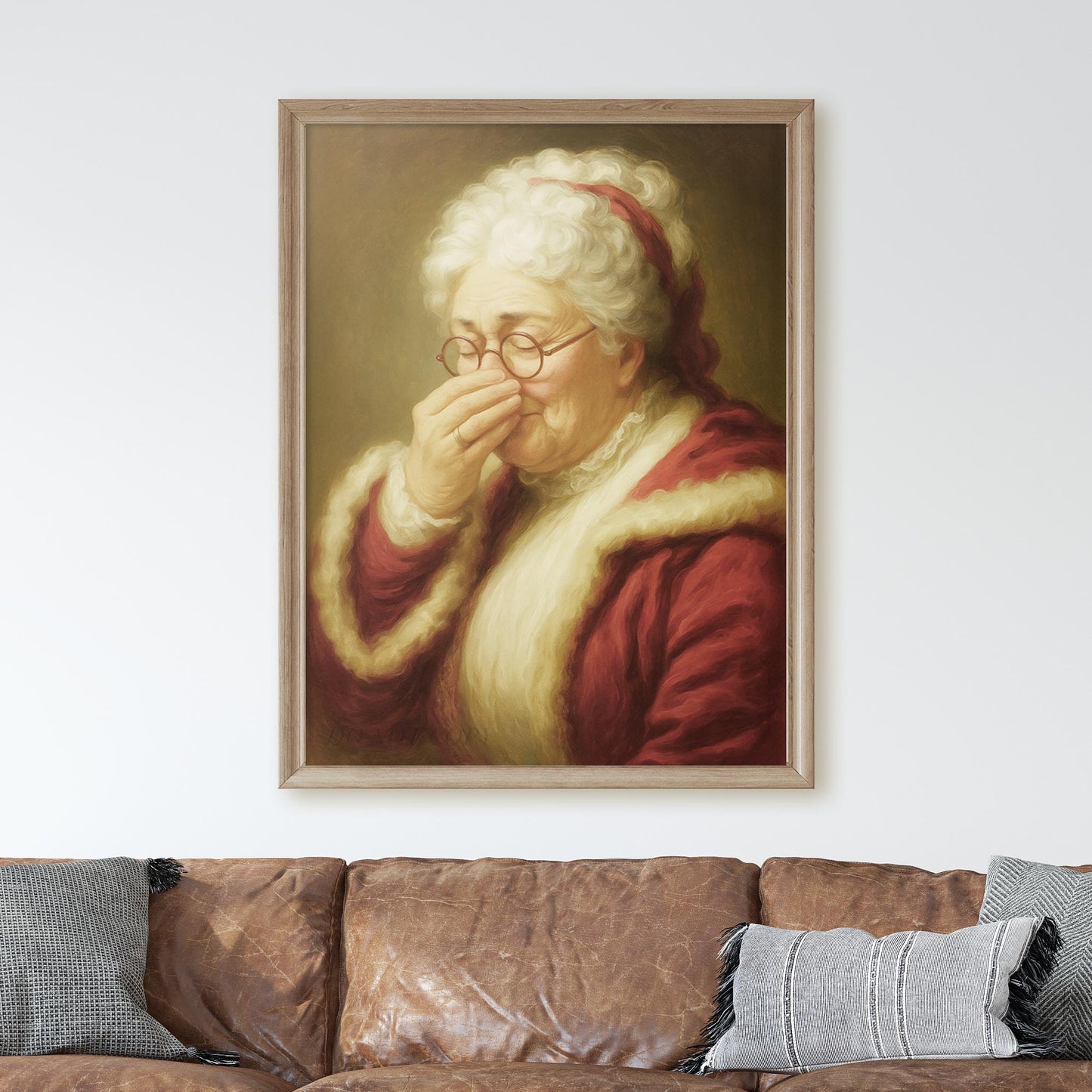 Mrs Claus Plugging Her Nose