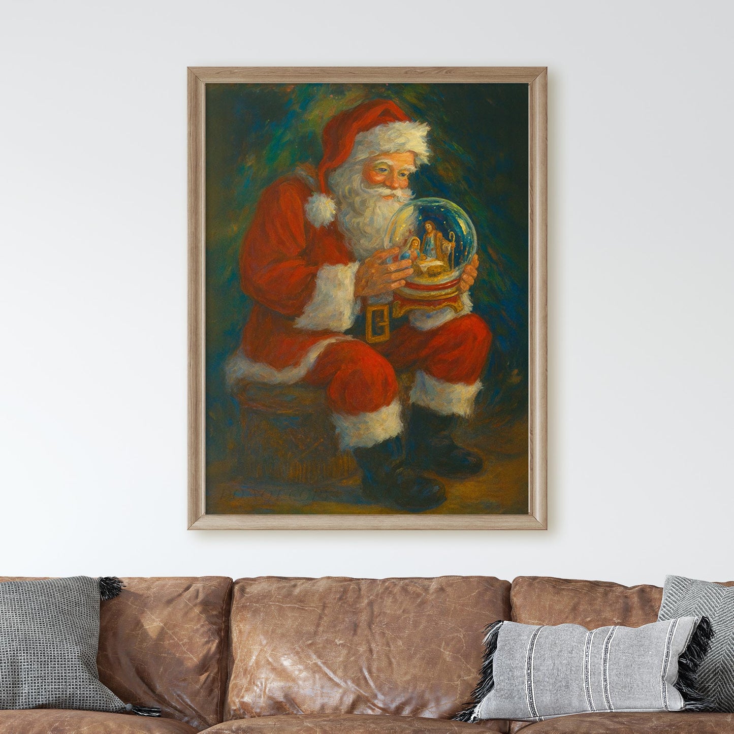 Santa Claus With Snow Globe