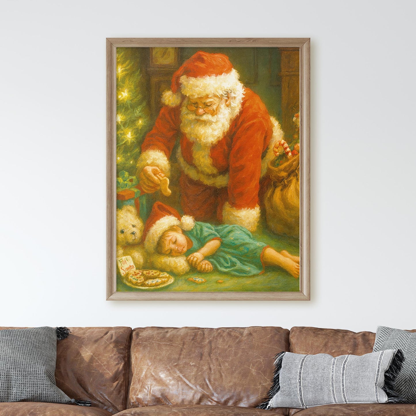 Santa Claus Eating Cookies