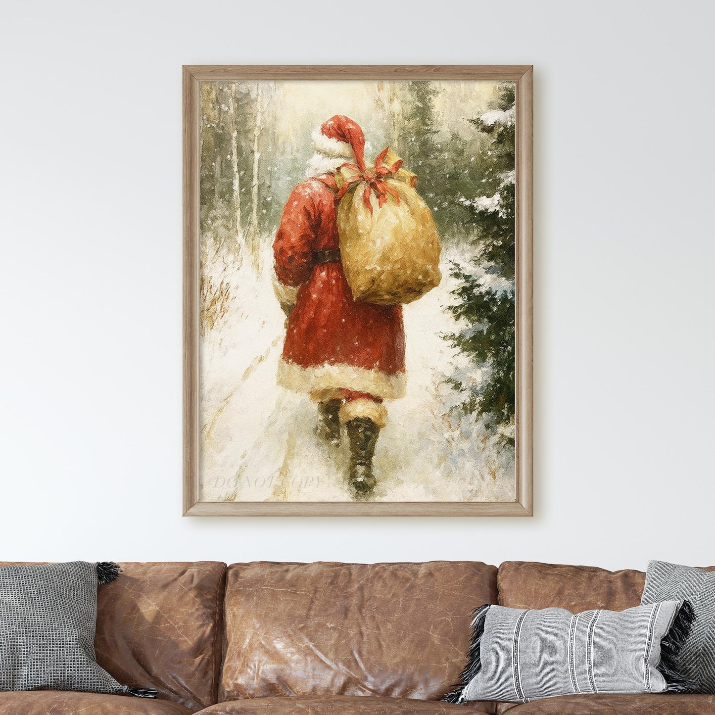 Santa Claus With His Bag Of Gifts