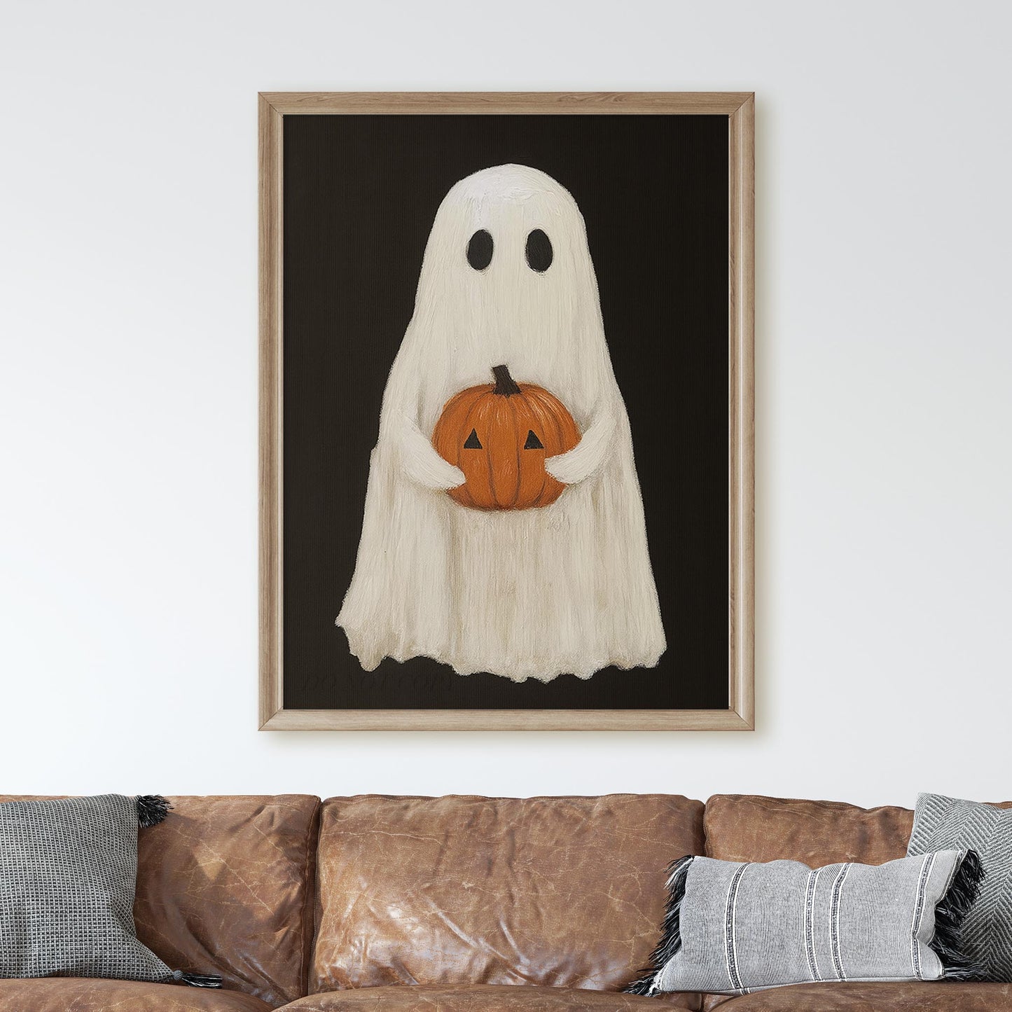 Ghost Holding A Pumpkin