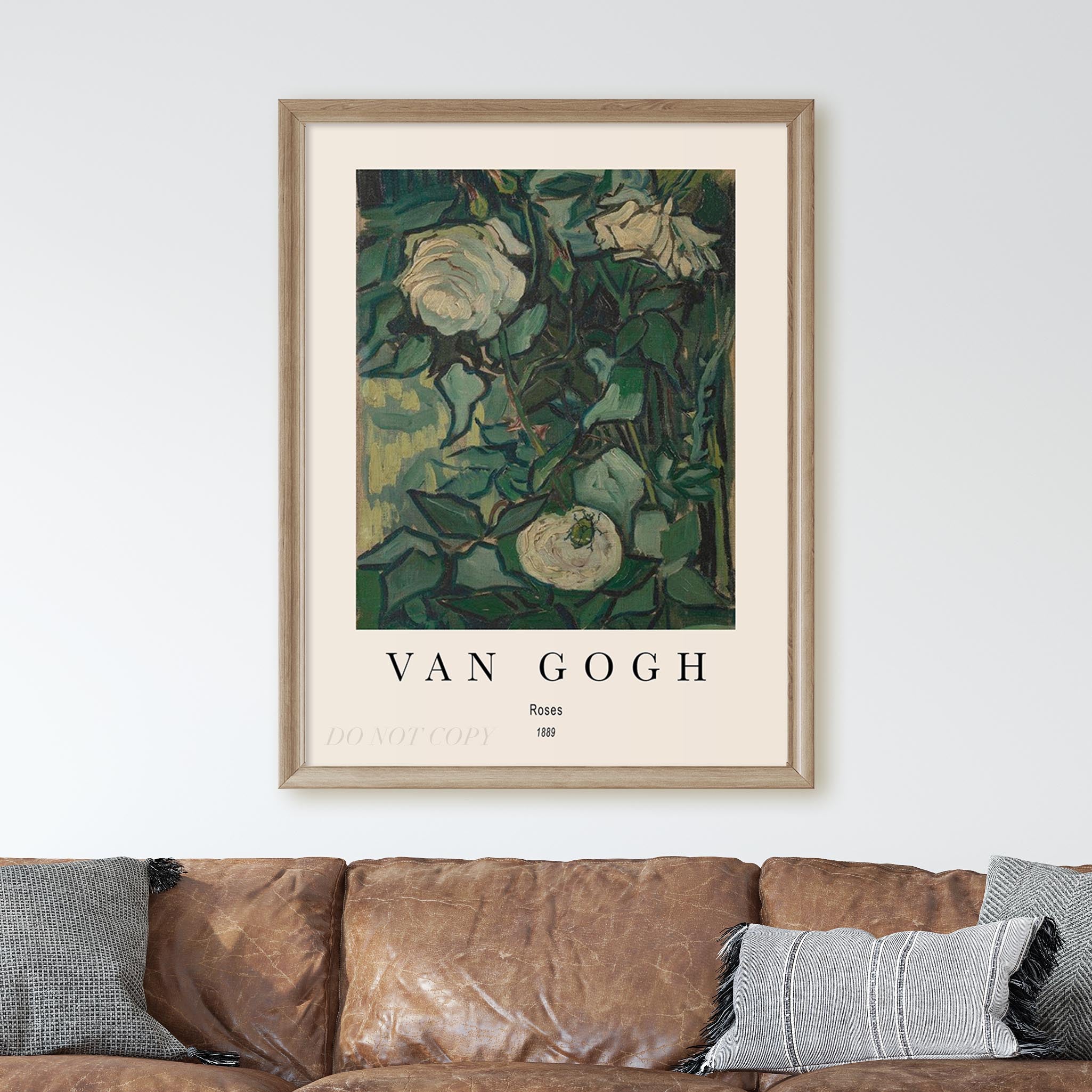 Vincent Van Gogh: Roses 1889 Wall Art Poster Prints – Prints Limited