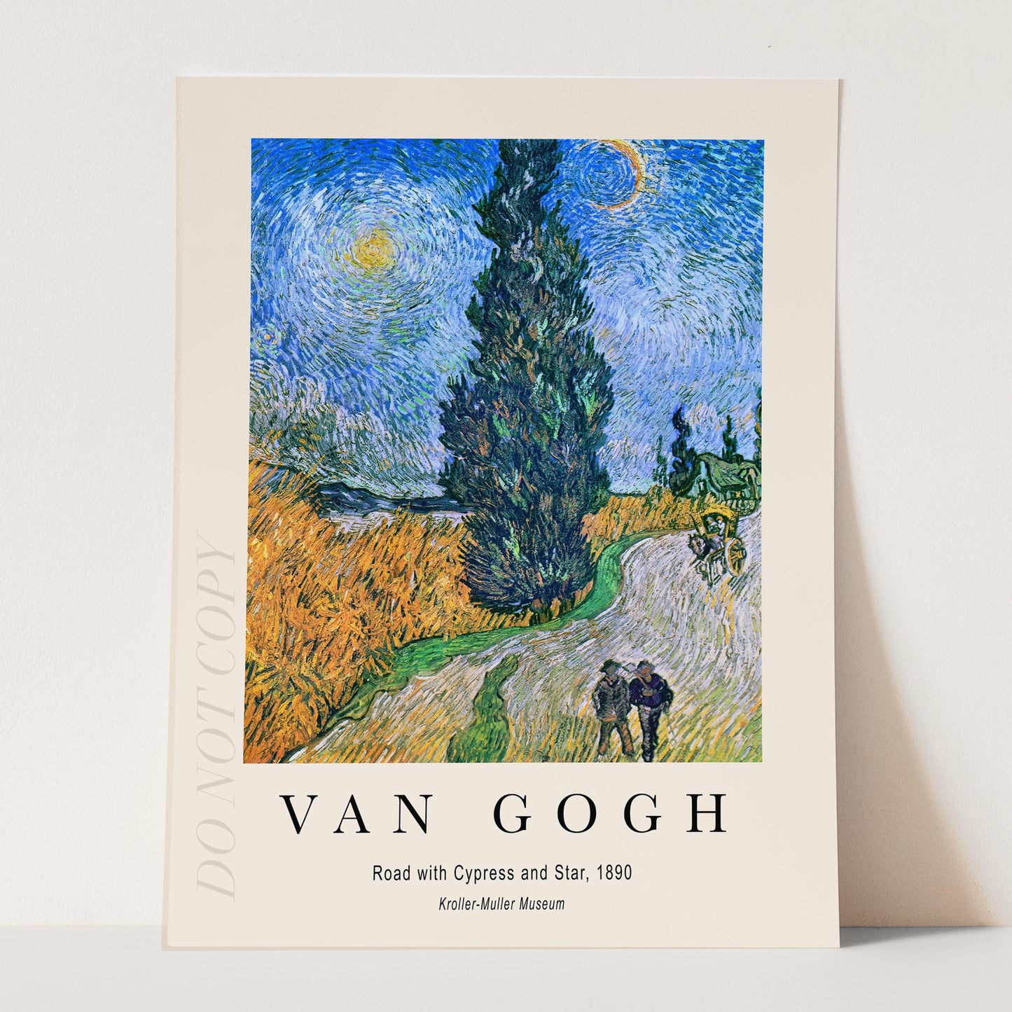 Vincent Van Gogh: Road with Cypress and Star