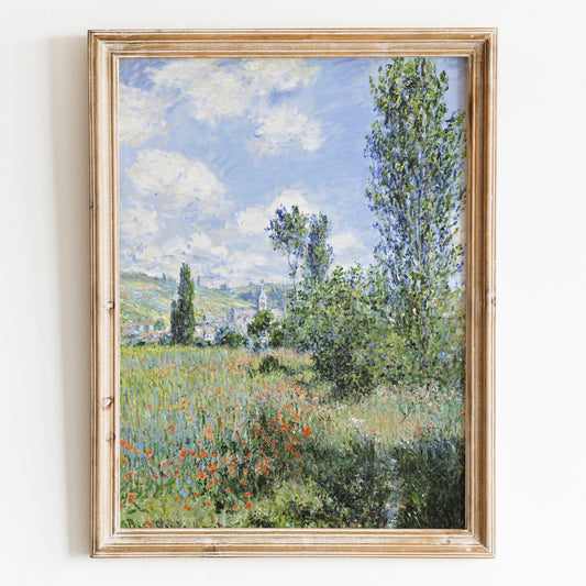 View of Vetheuil by Claude Monet