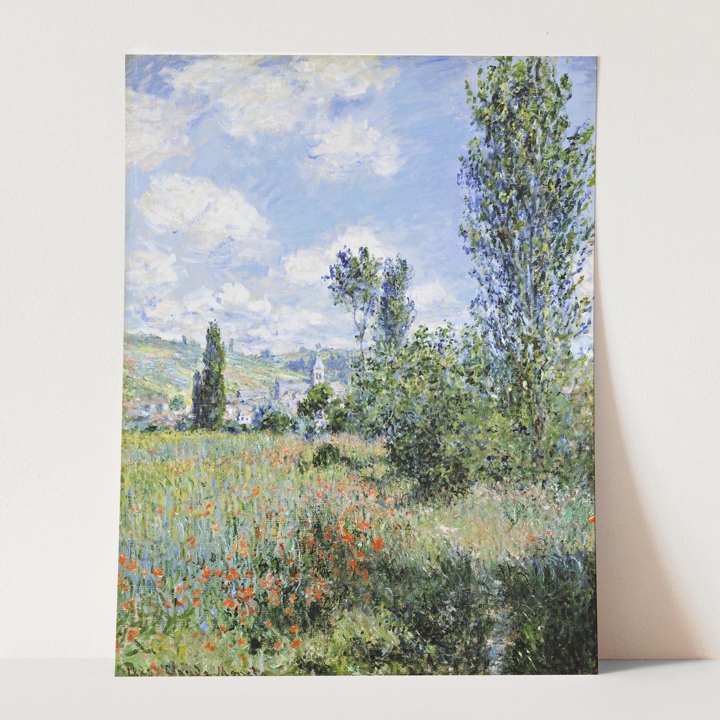 View of Vetheuil by Claude Monet