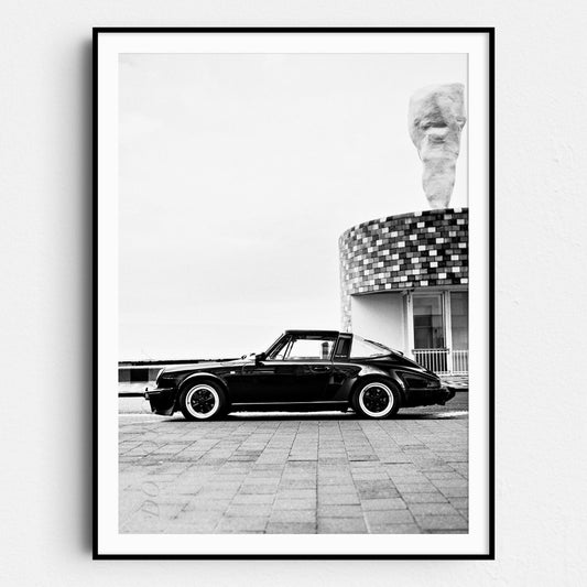 Vintage Black Porsche 911