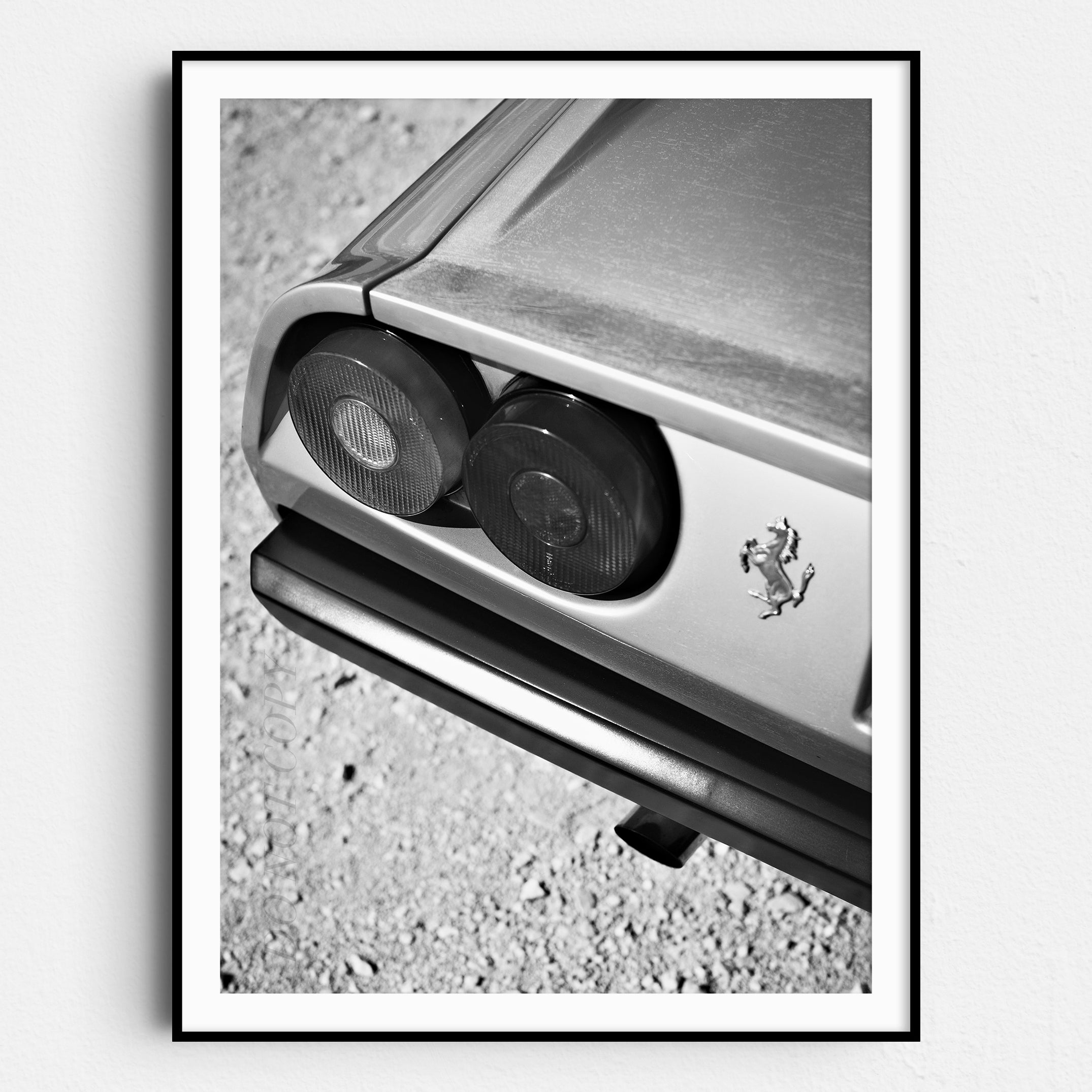 Vintage Ferrari Rear View Wall Art Poster Prints – Prints Limited