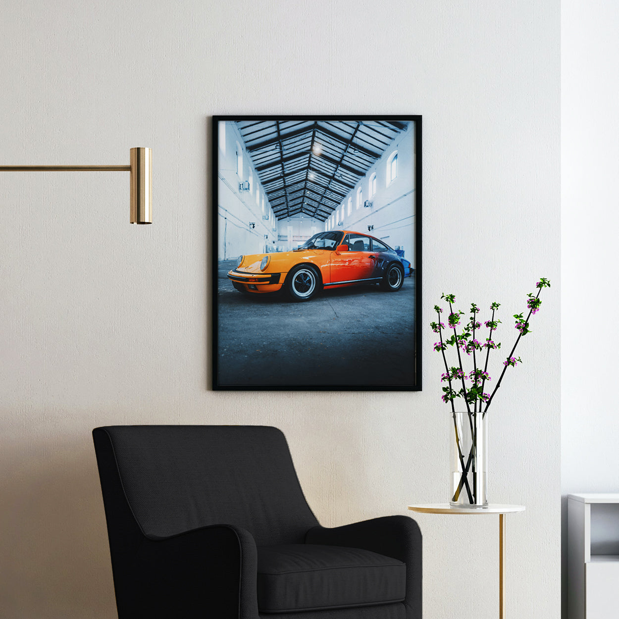 Vintage Orange Porsche 911