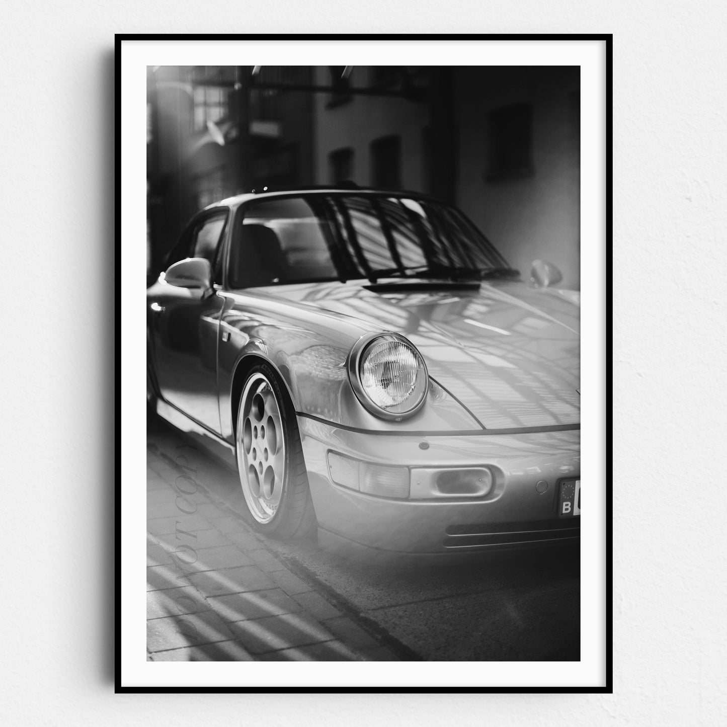 Vintage Silver Porsche