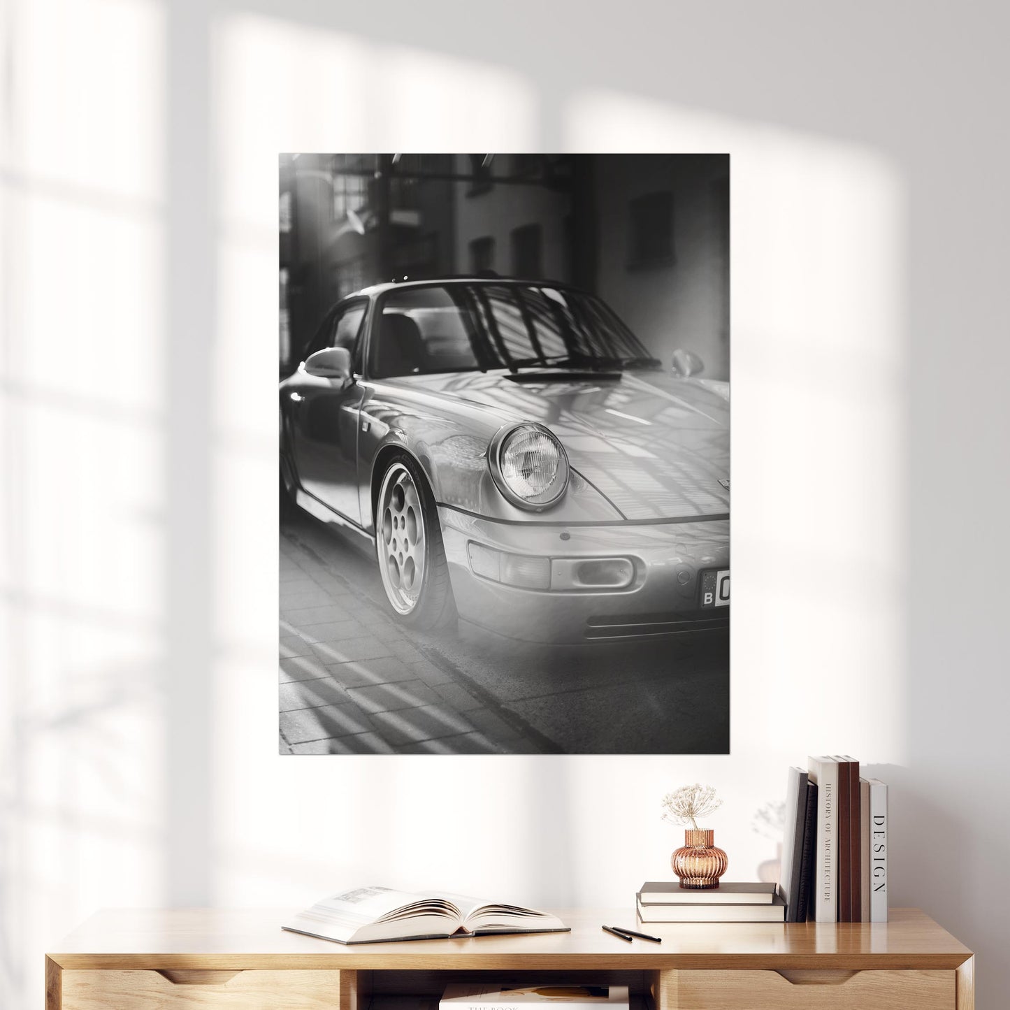 Vintage Silver Porsche