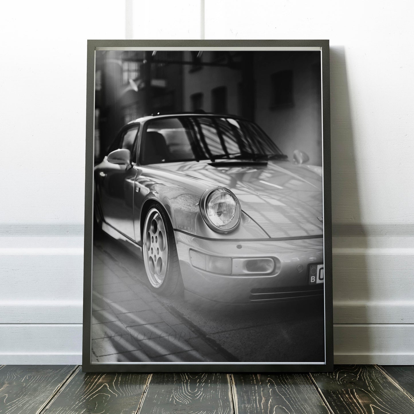 Vintage Silver Porsche