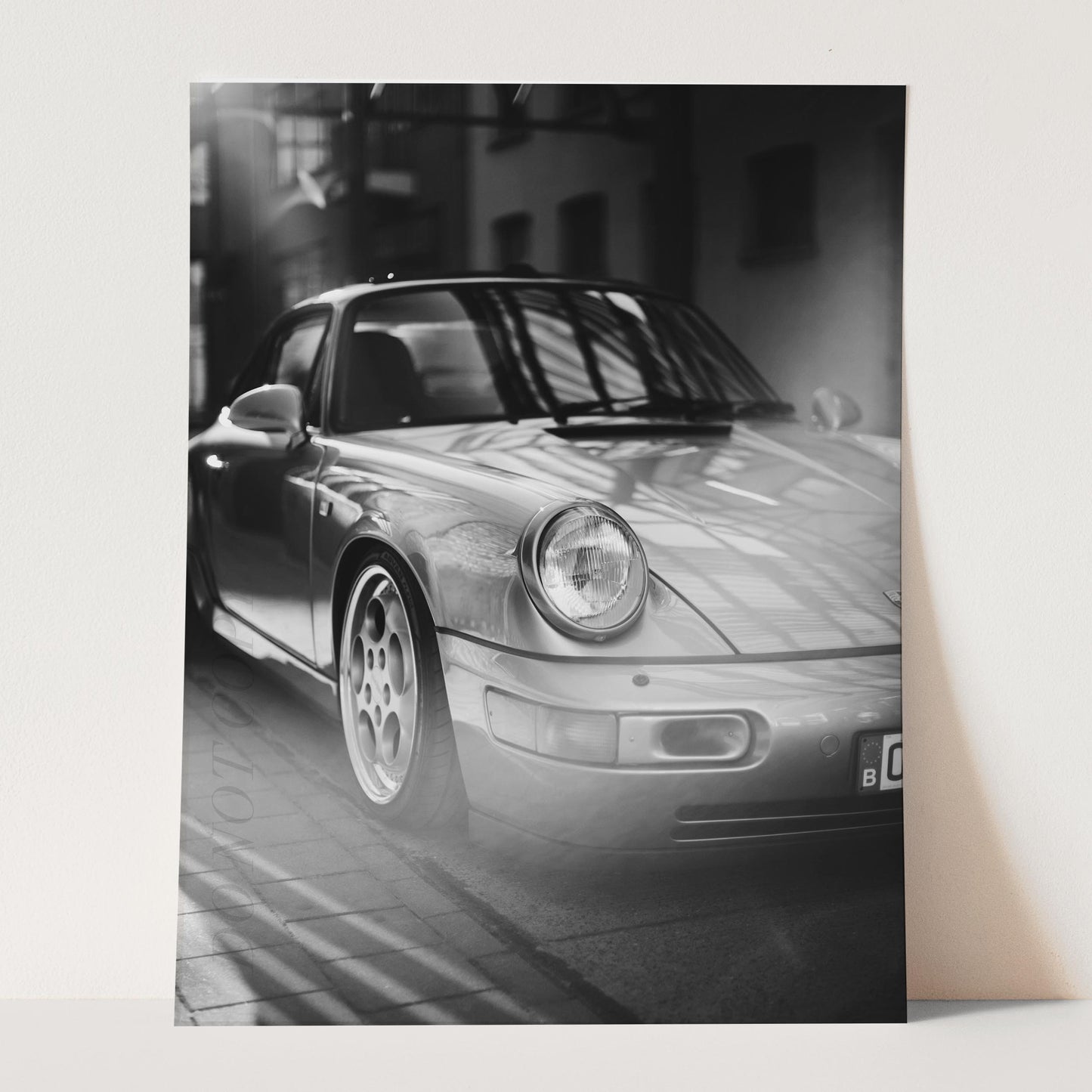 Vintage Silver Porsche