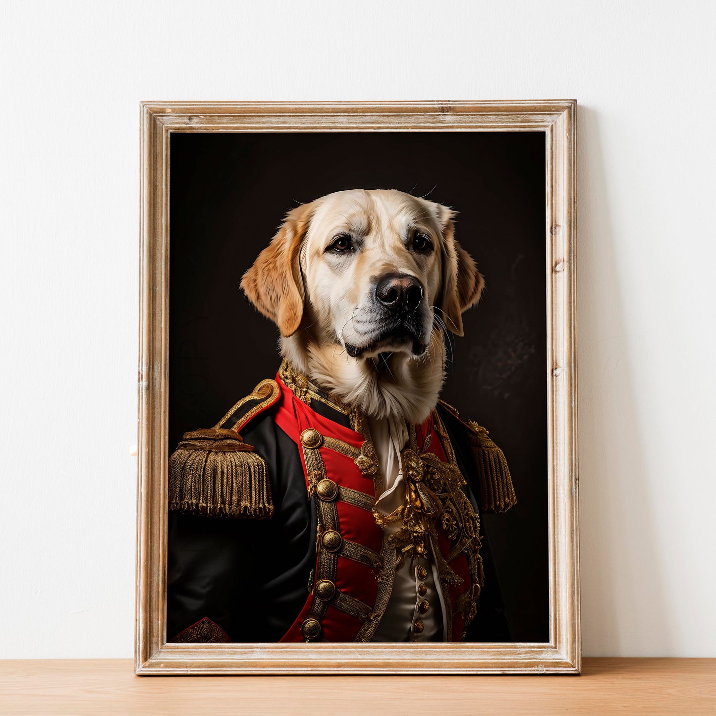 Yellow Labrador Retriever Aristocrat Portrait