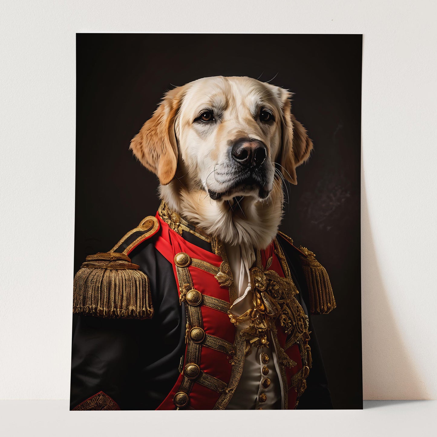 Yellow Labrador Retriever Aristocrat Portrait