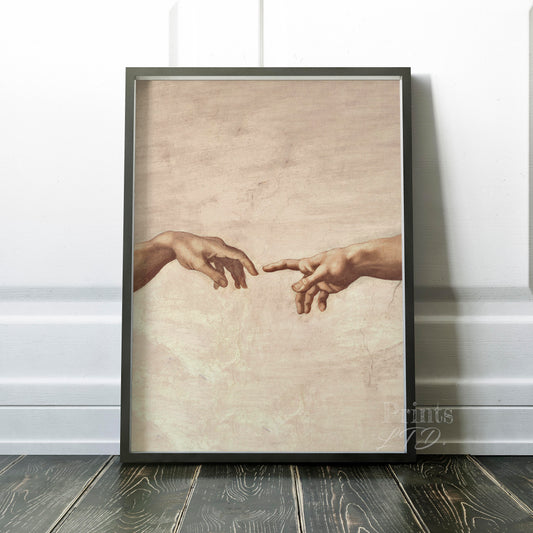 Hands of God and Adam, Michelangelo's Creation of Adam