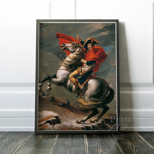 Napoleon Crossing the Alps by Jacques-Louis David