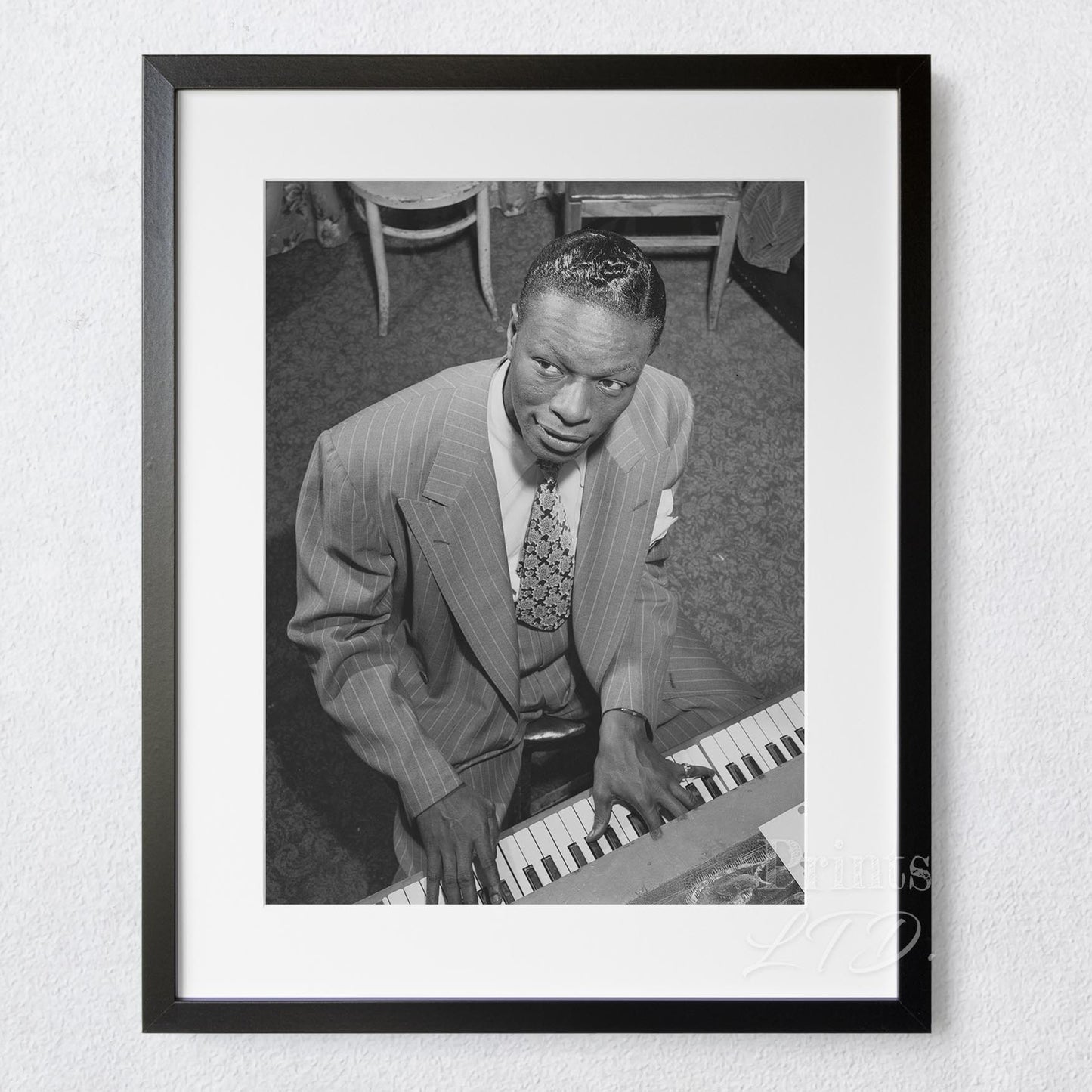 Nat King Cole playing the piano