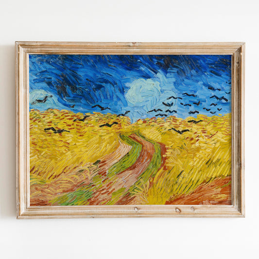 Wheat Field With Crows Van Gogh