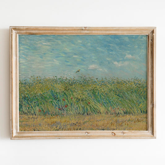 Wheatfield with Partridge (1887) by Van Gogh