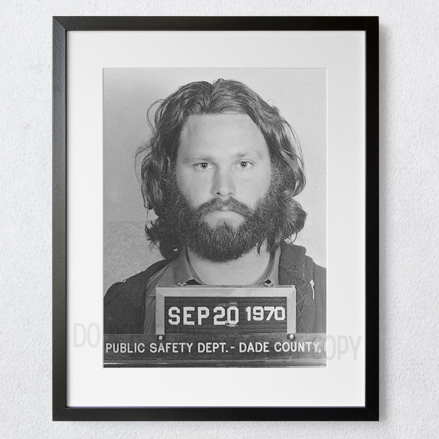 Jim Morrison Prison Mugshot