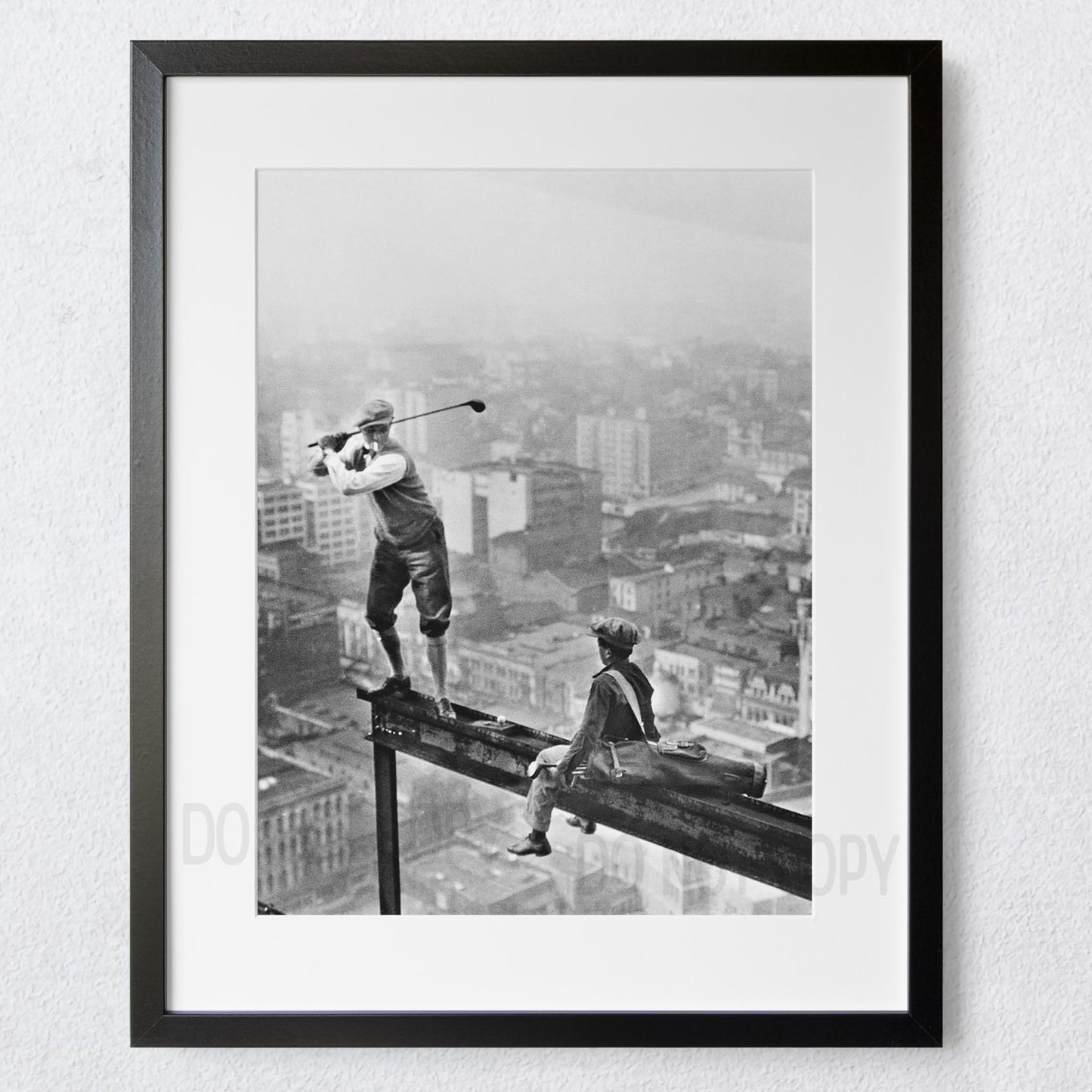 Golfing On Top Of Skyscraper NYC 1930s