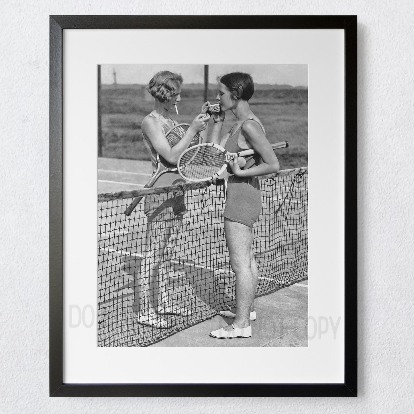 Tennis Girls Smoking Cigarettes