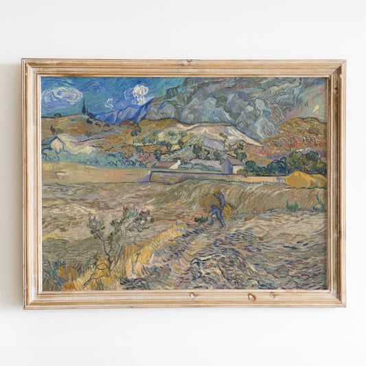 Landscape at Saint-Rémy by Vincent Van Gogh