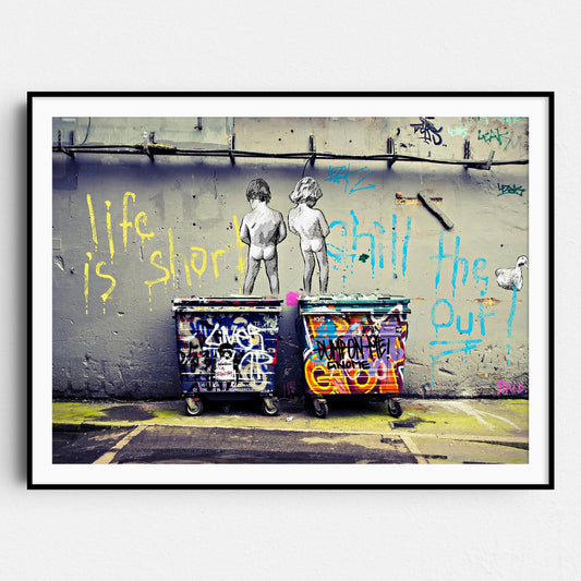 Life Is Short Chill The Duck Out! Banksy