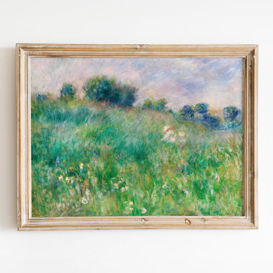 Meadow (La Prairie) (1880) by Pierre-Auguste Renoir