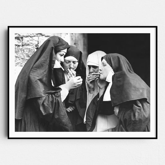 Nuns Smoking Cigarettes