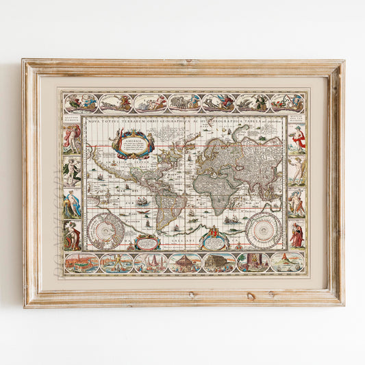 Nova Totius World Map