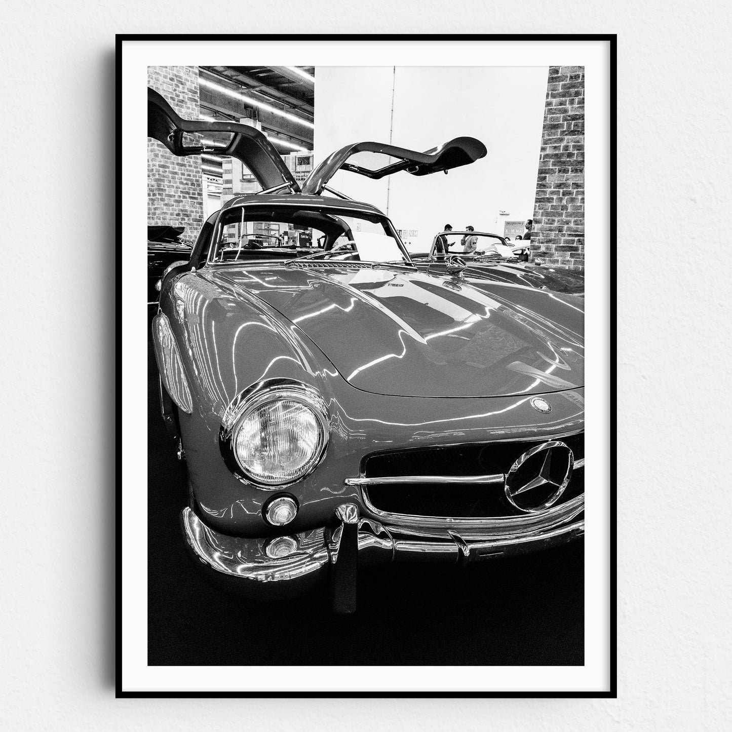 Mercedes Benz 300SL Winged Doors Front View