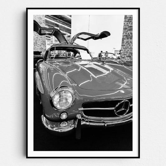 Mercedes Benz 300SL Winged Doors Front View
