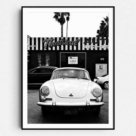 Old Silver Porsche