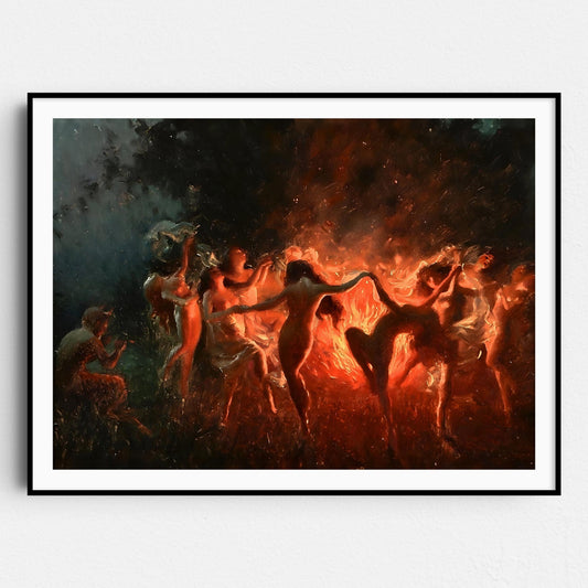 Nymphs Dancing to Pan’s Flute by Joseph Tomanek