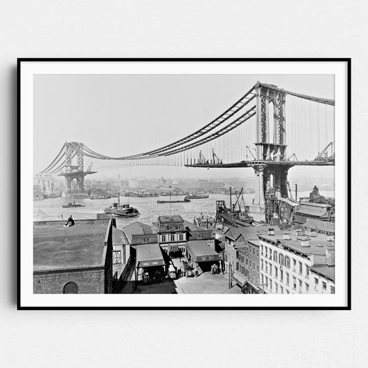 Manhattan Bridge Construction 1909