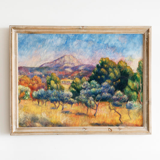 Montagne Sainte-Victoire (Paysage) (1889) by Renoir