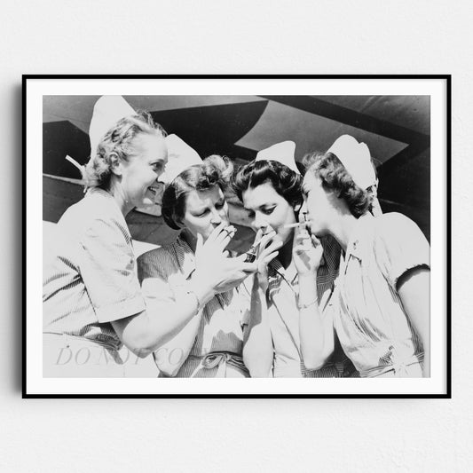 Nurses Smoking Cigarettes