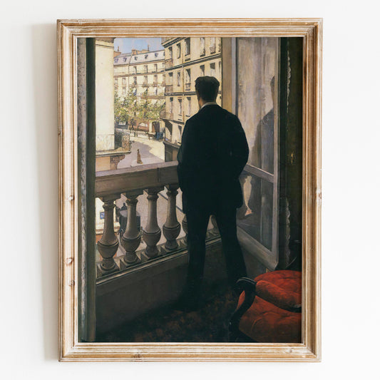 Man At The Window by Gustave Caillebotte