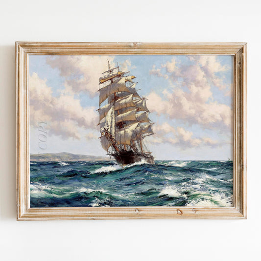 Land Ho! The Clipper Ship by Montague Dawson