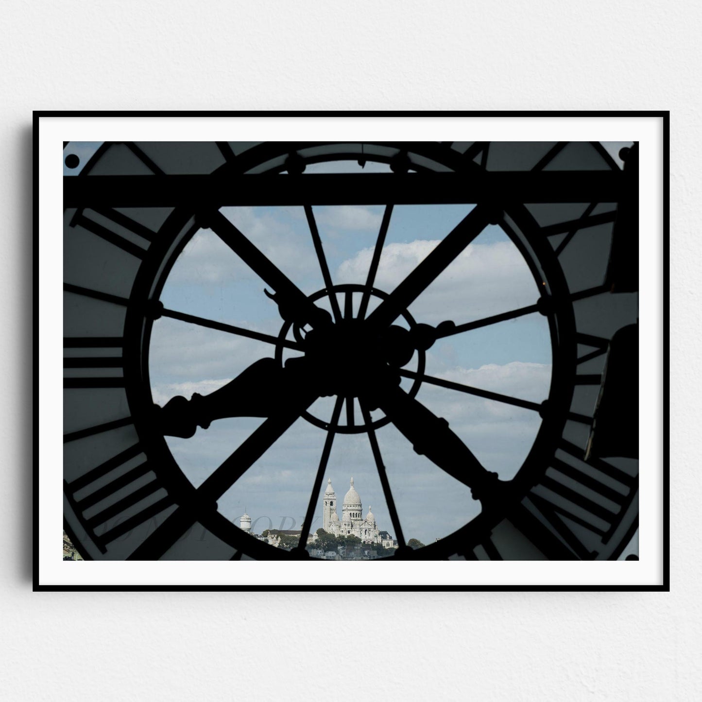 Mont Martre Through Orsay Clock