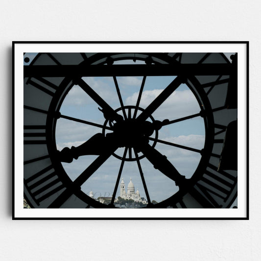 Mont Martre Through Orsay Clock