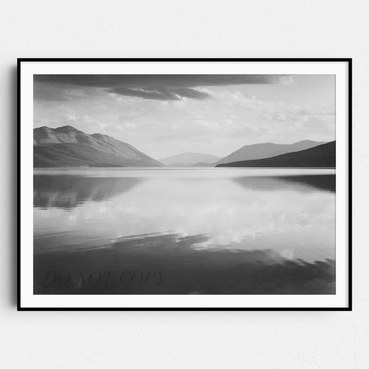 McDonald Lake, Glacier National Park, Ansel Adams