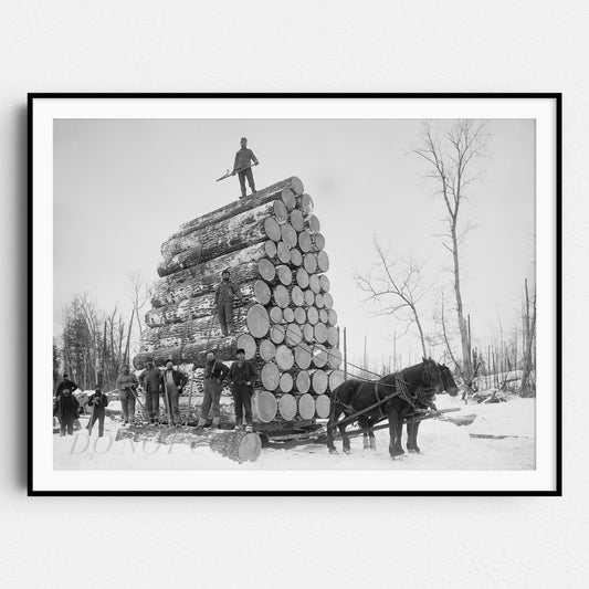 Lumberjacks At Work 1890