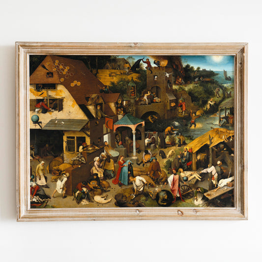 Netherlandish Proverbs (1559) by Pieter Bruegel the Elder