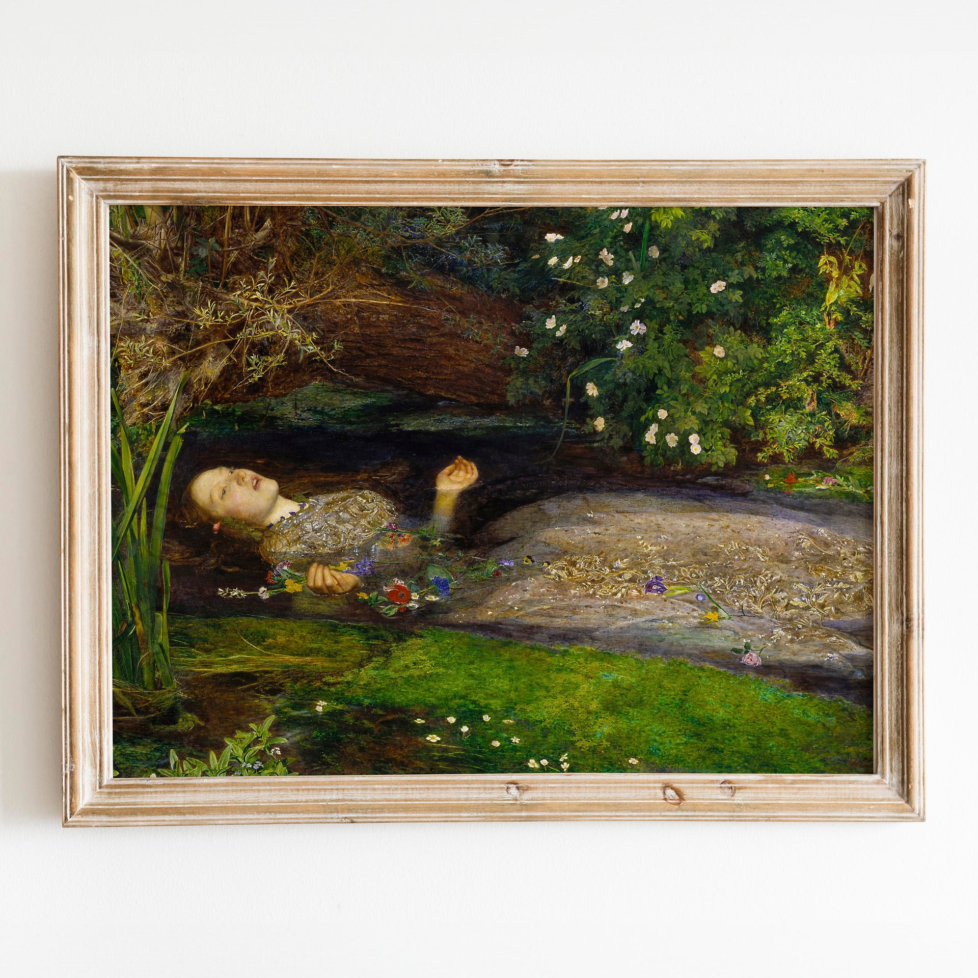 Ophelia from Shakespeare's Hamlet by John Everett Millais Wall Art Prints –  Prints Limited, image size:1920x1920