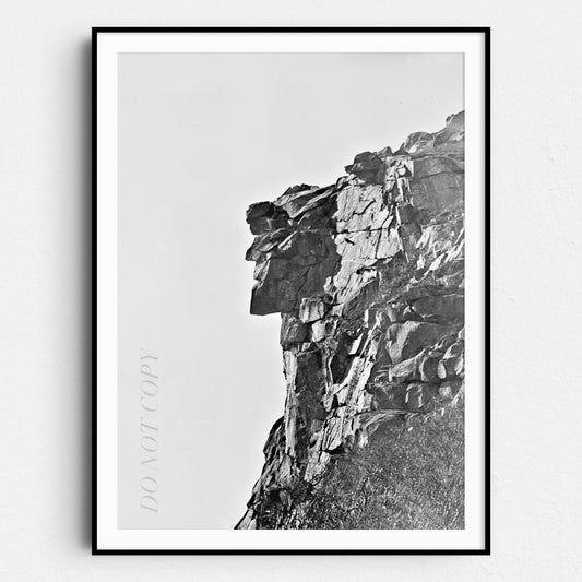 Old Man of the Mountain Great Stone Face White Mountains 1890