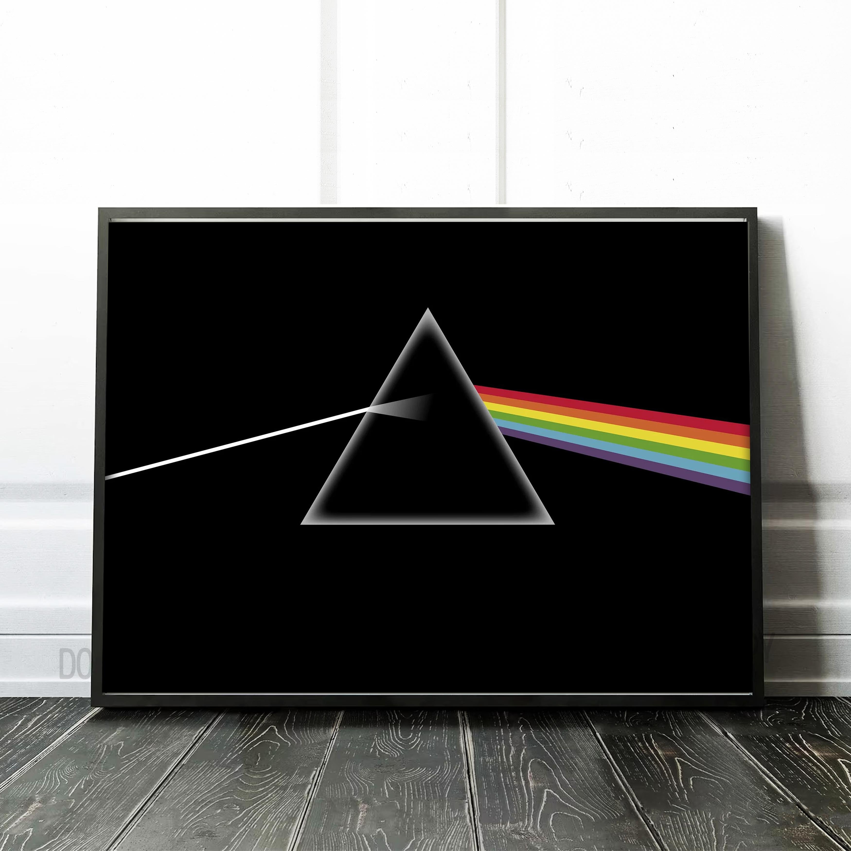 Pink Floyd The Dark Side of the Moon Triangle Prism Art Prints – Prints ...