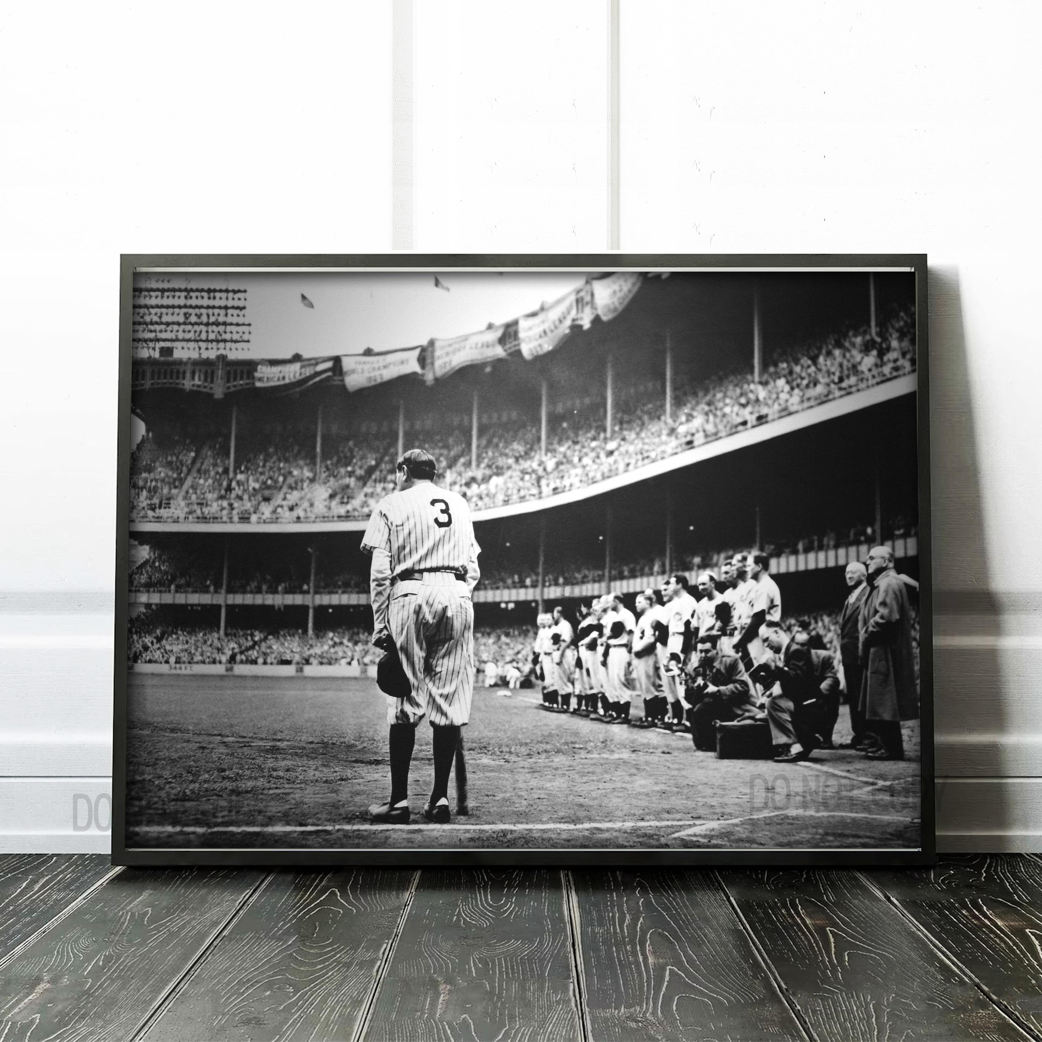 Babe Ruth, the last game Art Prints – Prints Limited