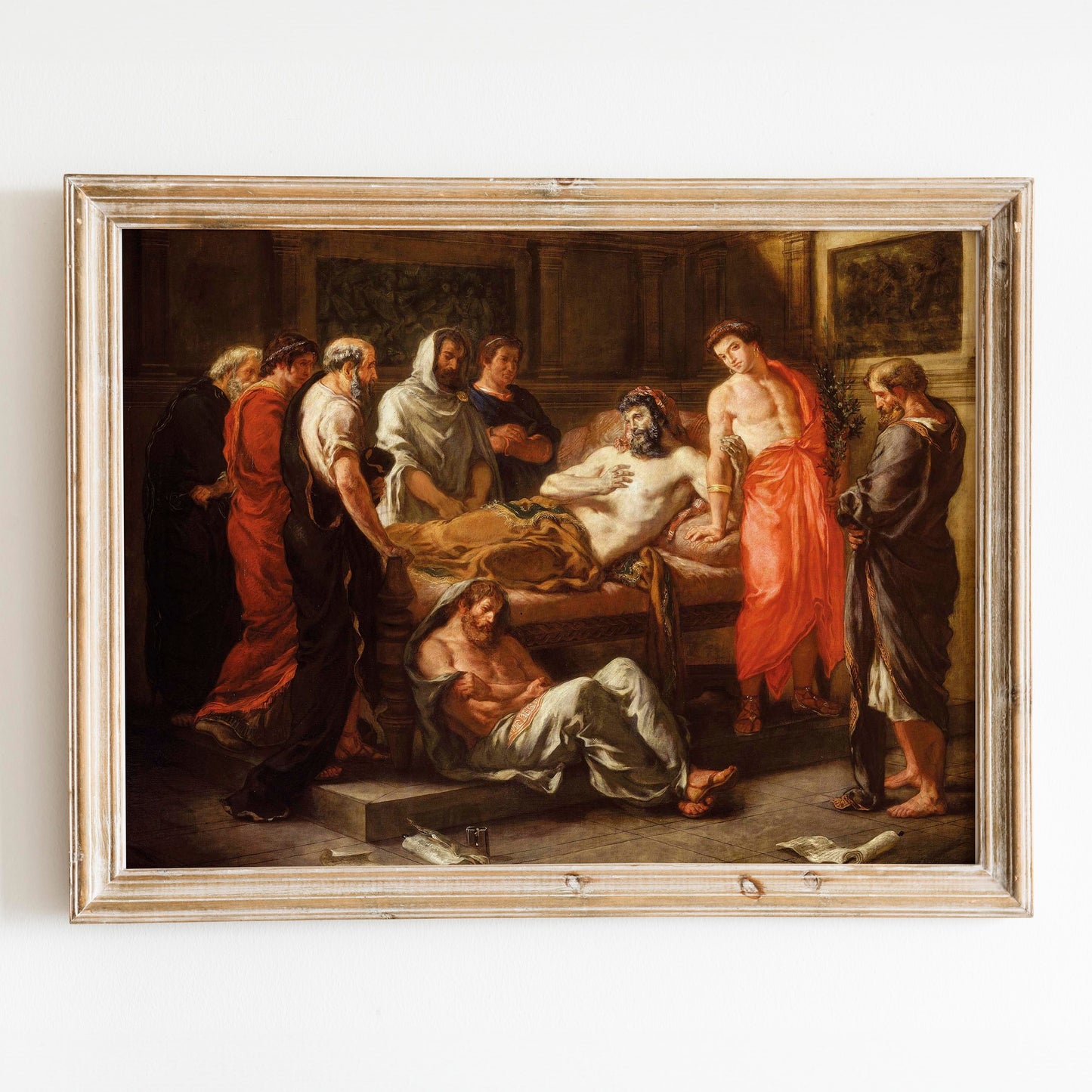Last Words of the Emperor Marcus Aurelius 1844 by Eugene Delacroix
